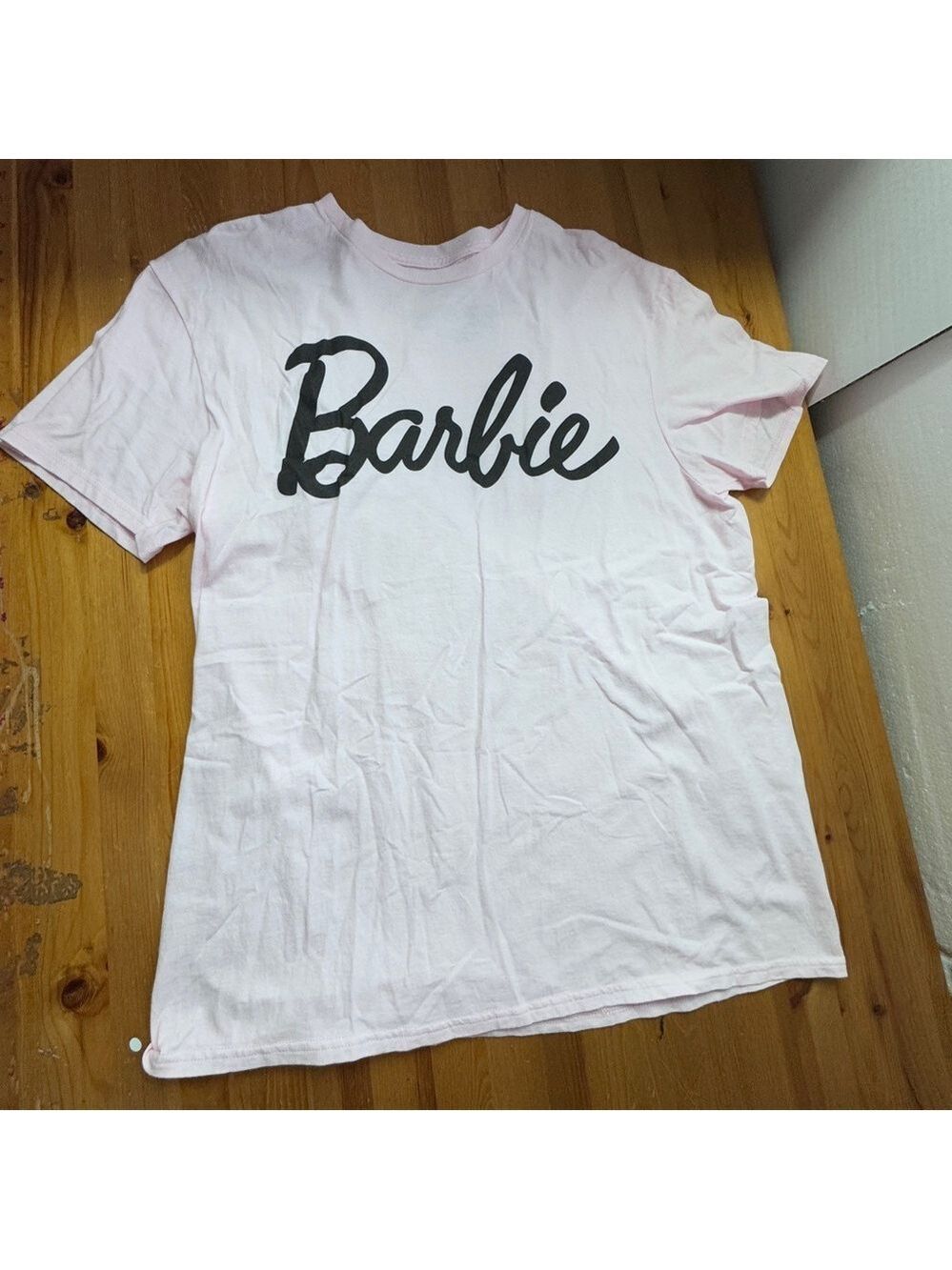 Barbie unisex pink tshirt size large